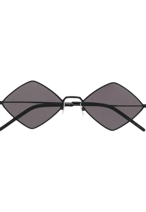 Saint Laurent Eyewear Lisa solglasögon med diamantformade bågar - Svart