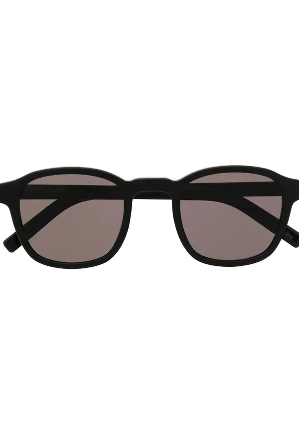 Saint Laurent Eyewear runda solglasögon - Svart