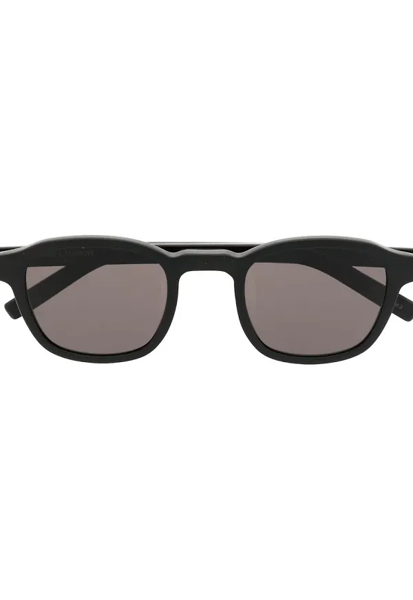 Saint Laurent Eyewear runda solglasögon - Svart