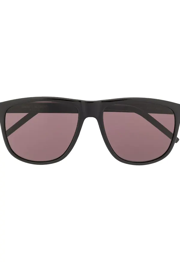 Saint Laurent Eyewear Signature fyrkantiga solglasögon - Svart