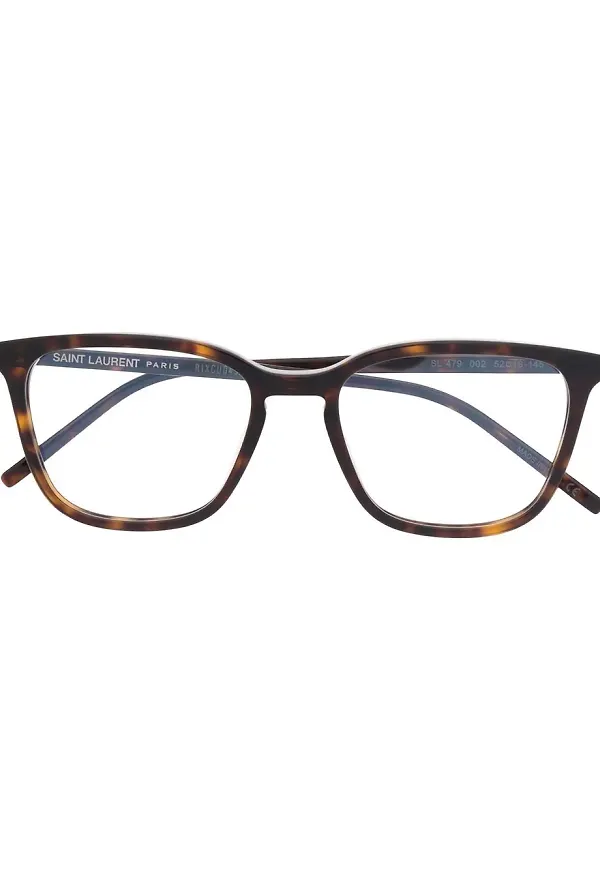 Saint Laurent Eyewear sköldpaddsfärgade glasögon - Brun