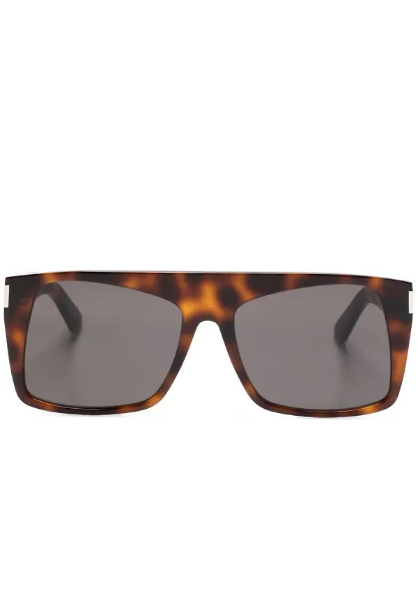 Saint Laurent Eyewear SL 651 solglasögon i oversize-modell - Brun