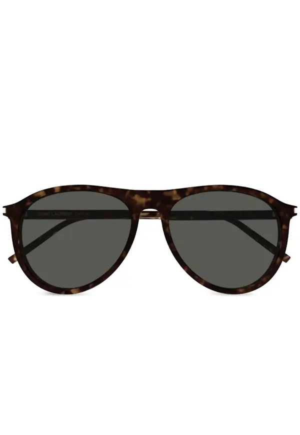 Saint Laurent Eyewear solglasögon i oversize-modell - Brun
