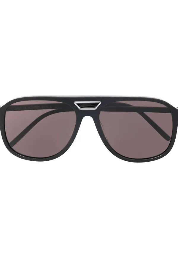 Saint Laurent Eyewear tonade pilotsolglasögon - Svart