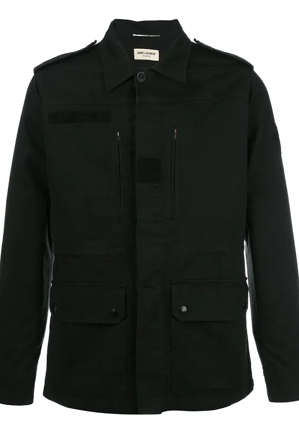 Saint Laurent ficka skjorta jacka - Svart