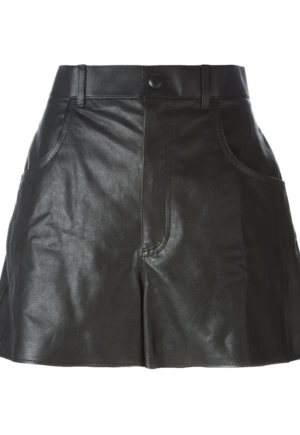 Saint Laurent flared shorts - Svart