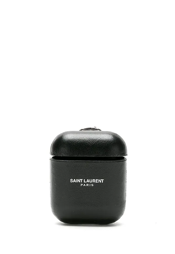 Saint Laurent fodral för hörlurar med logotyp - Svart