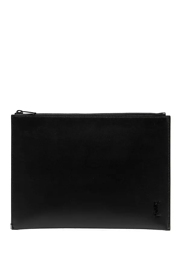 Saint Laurent fodral för surfplatta med monogram - Svart