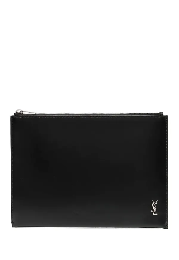 Saint Laurent fodral för surfplatta med monogram - Svart