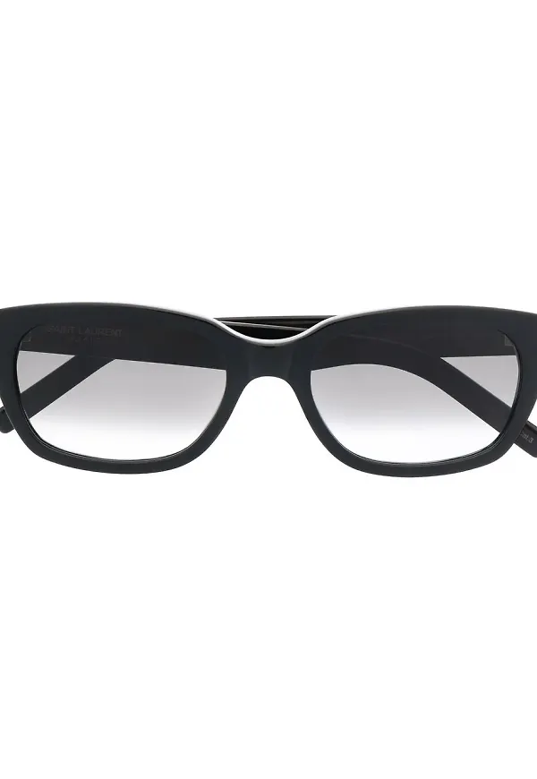 Saint Laurent fyrkantiga solglasögon - Svart