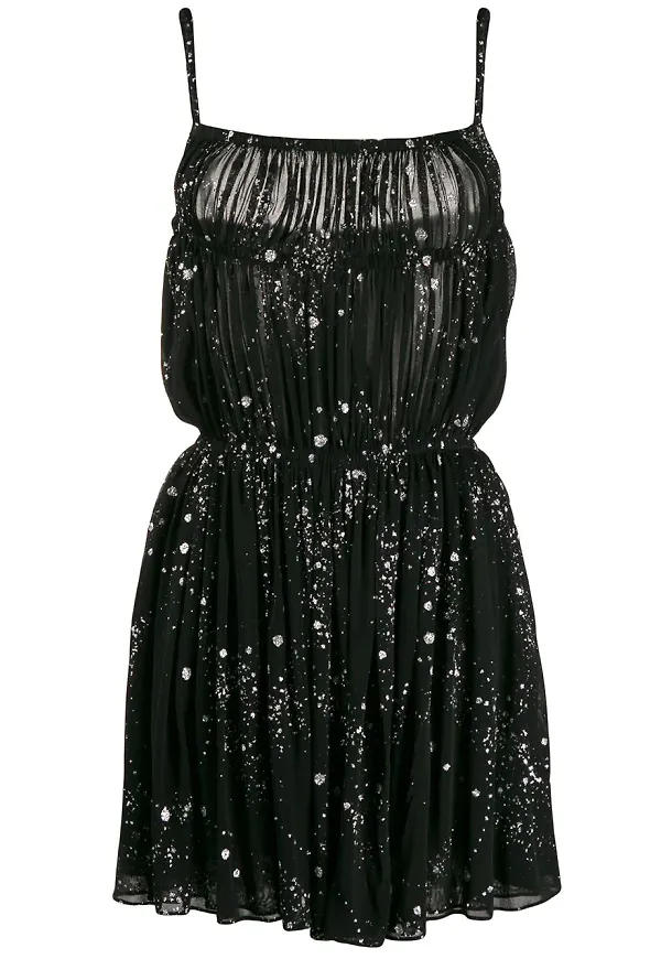 Saint Laurent glittrig klänning - Svart