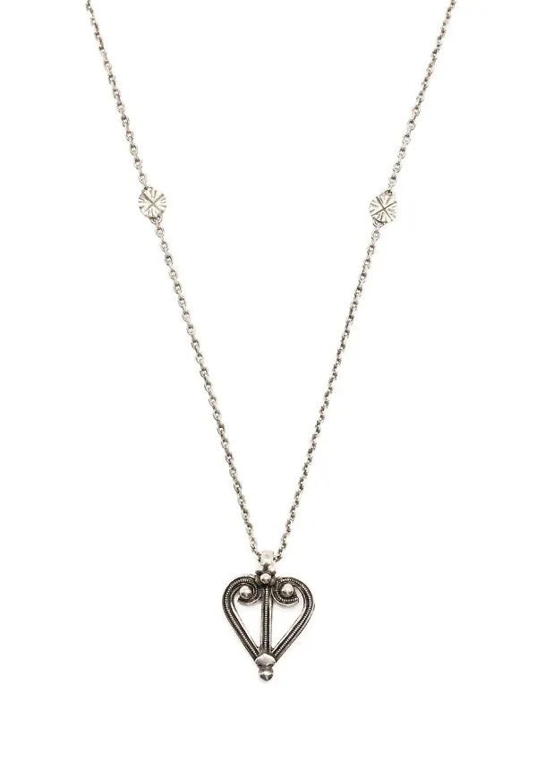 Saint Laurent halsband med berlock - Silverfärgad
