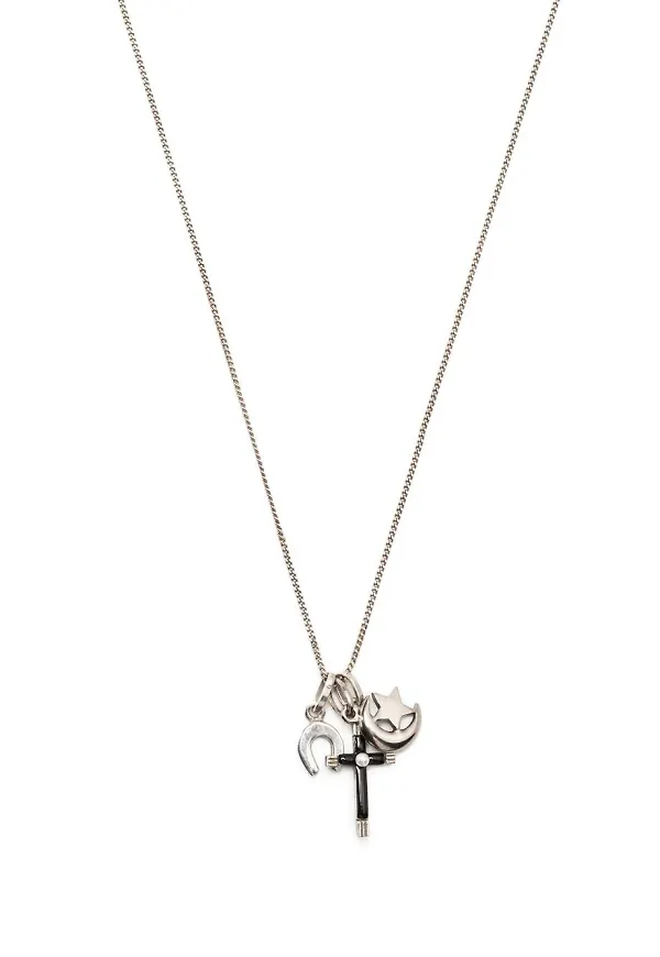 Saint Laurent halsband med hängen - Silverfärgad