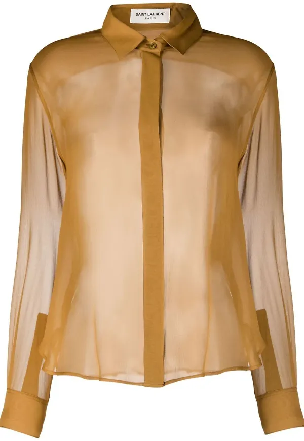 Saint Laurent halvskir skjorta - Neutral