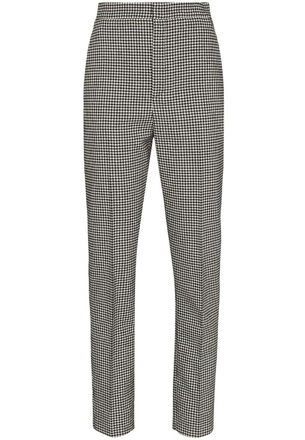 Saint Laurent hundtandsmönstrade finbyxor - Svart