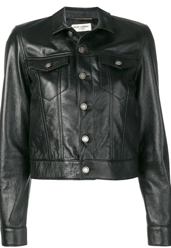 Saint Laurent hybrid-jacka - Svart