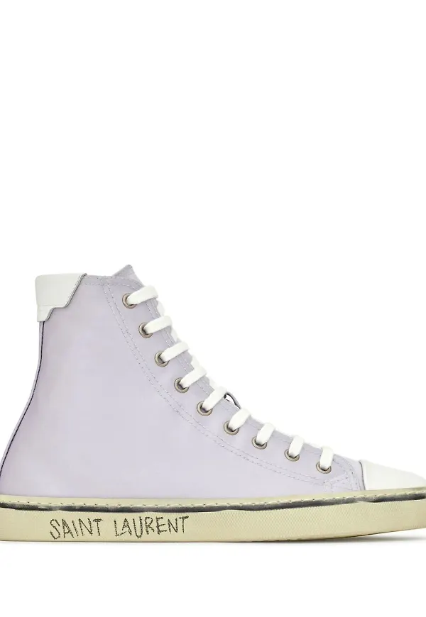 Saint Laurent höga sneakers - Lila