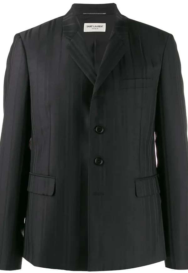 Saint Laurent jacka med rand - Svart