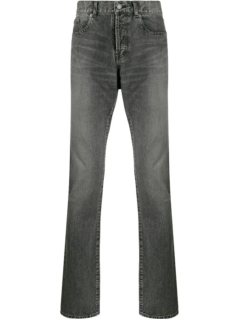 Saint Laurent jeans med blekt effekt - Grå