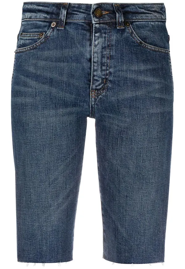 Saint Laurent jeansshorts - Blå