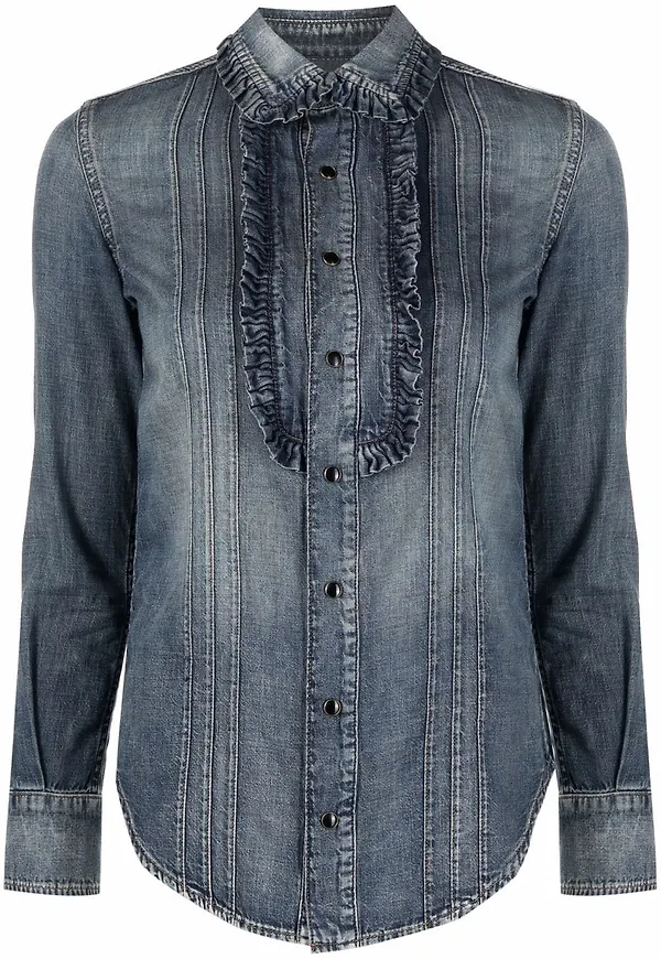 Saint Laurent jeansskjorta - Blå