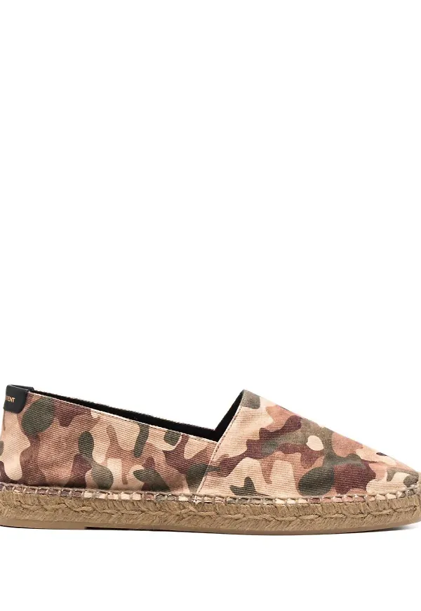 Saint Laurent kamouflagemönstrade espadrillos - Neutral