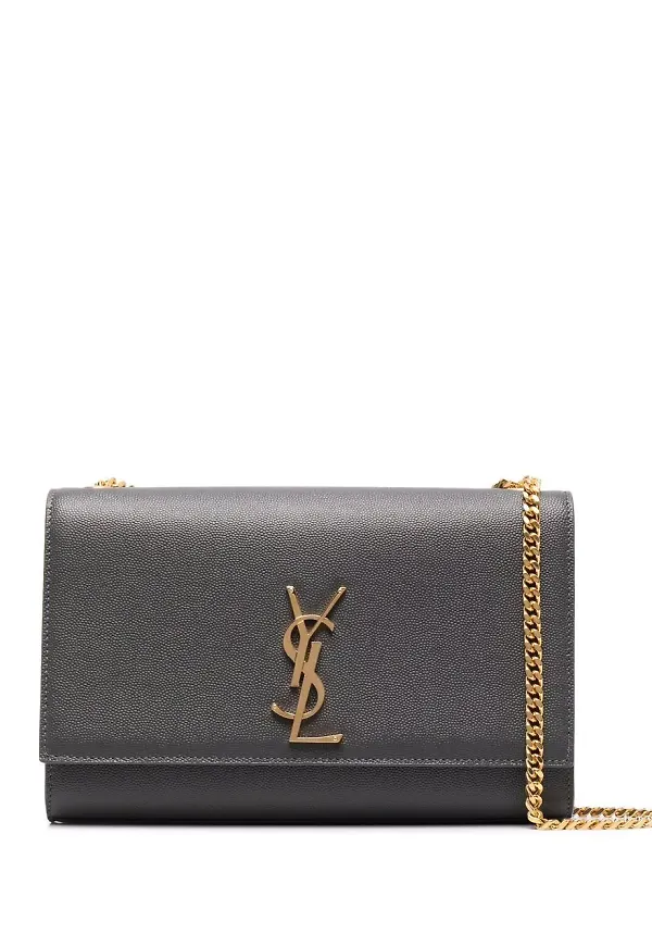 Saint Laurent Kate axelväska - Grå