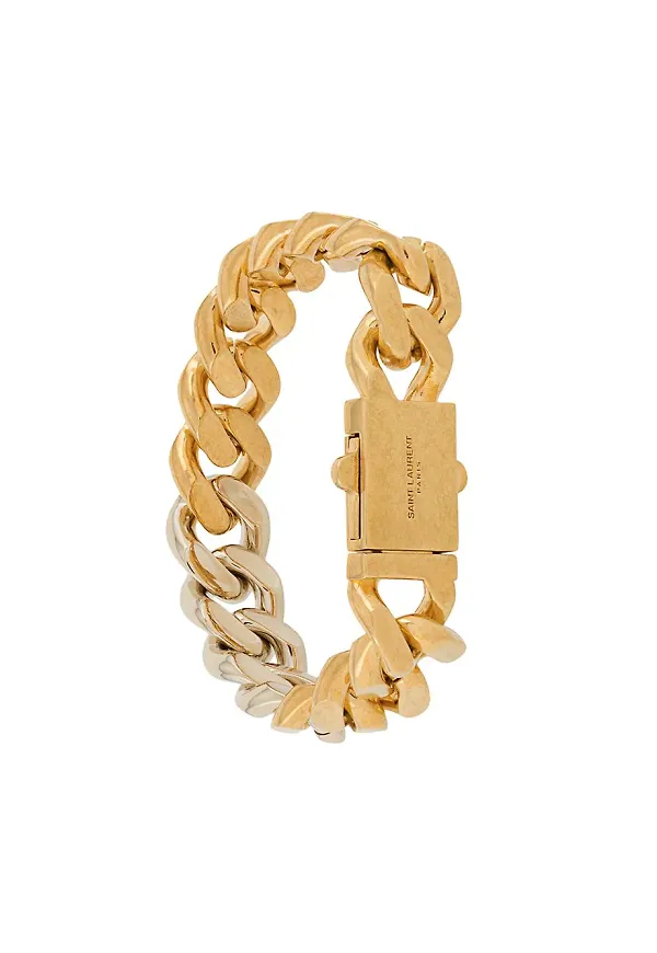 Saint Laurent kedjearmband - Guldfärgad