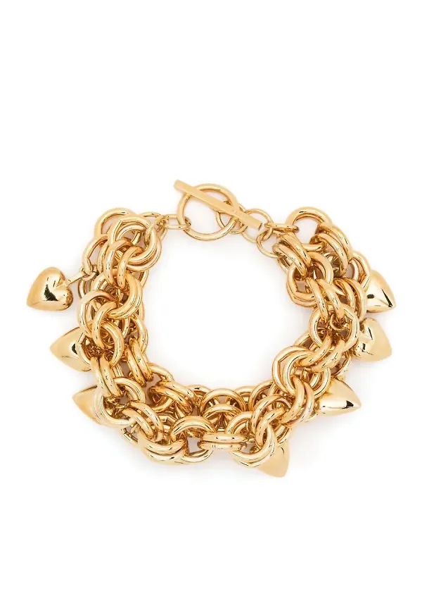 Saint Laurent kedjearmband - Guldfärgad