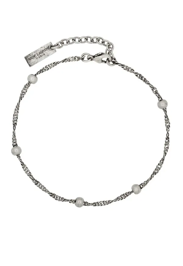 Saint Laurent kedjearmband - Silverfärgad
