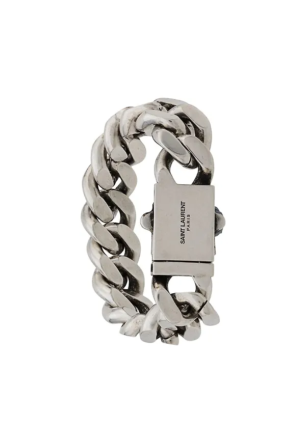 Saint Laurent kedjearmband - Silverfärgad