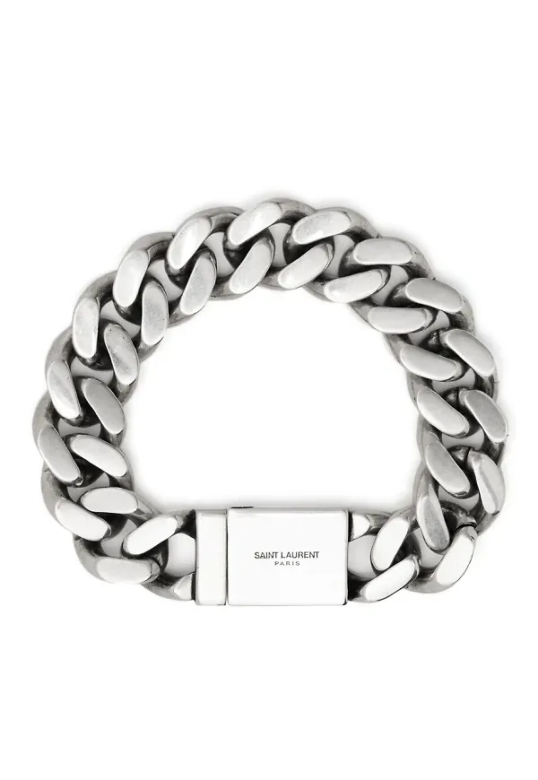 Saint Laurent kedjearmband - Silverfärgad