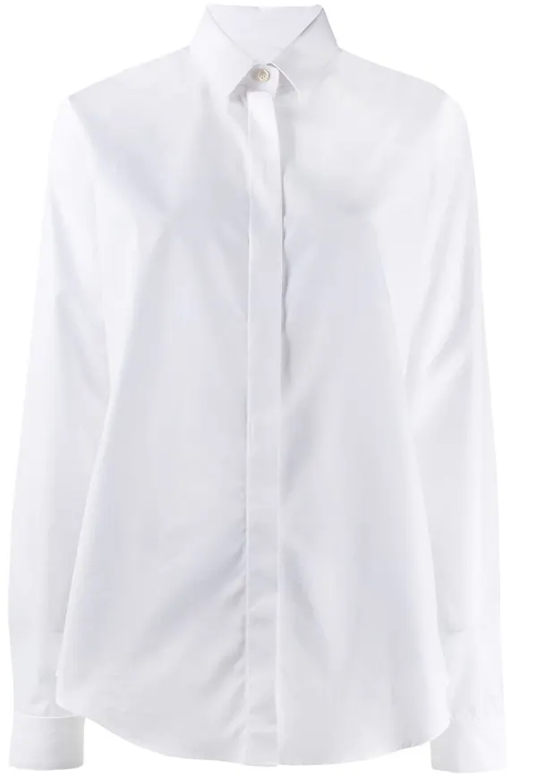 Saint Laurent klassisk bomullsskjorta - Vit