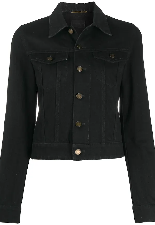 Saint Laurent klassisk jeansjacka - Svart