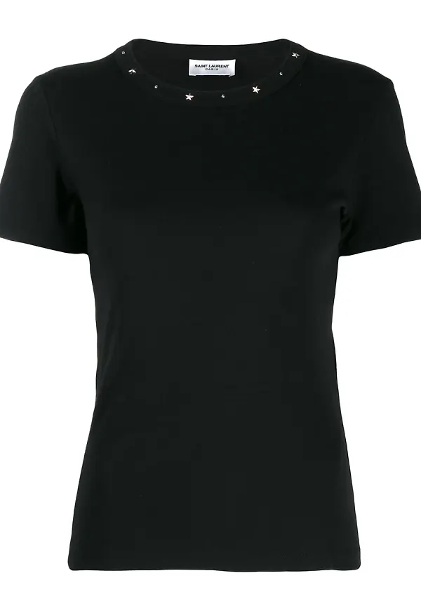 Saint Laurent klassisk t-shirt - Svart