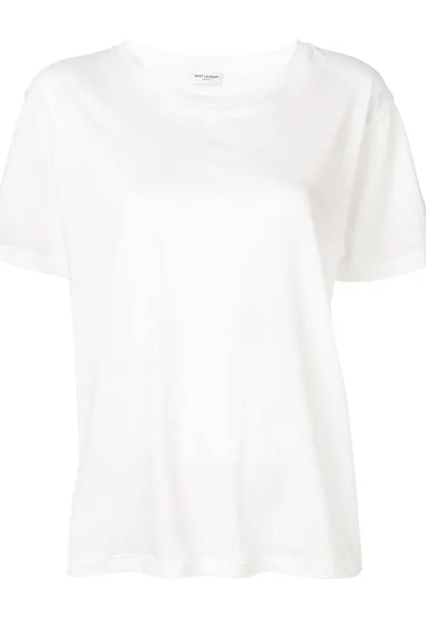 Saint Laurent klassisk t-shirt - Vit