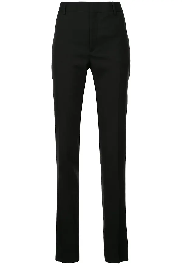 Saint Laurent klassiska gabardinbyxor - Svart