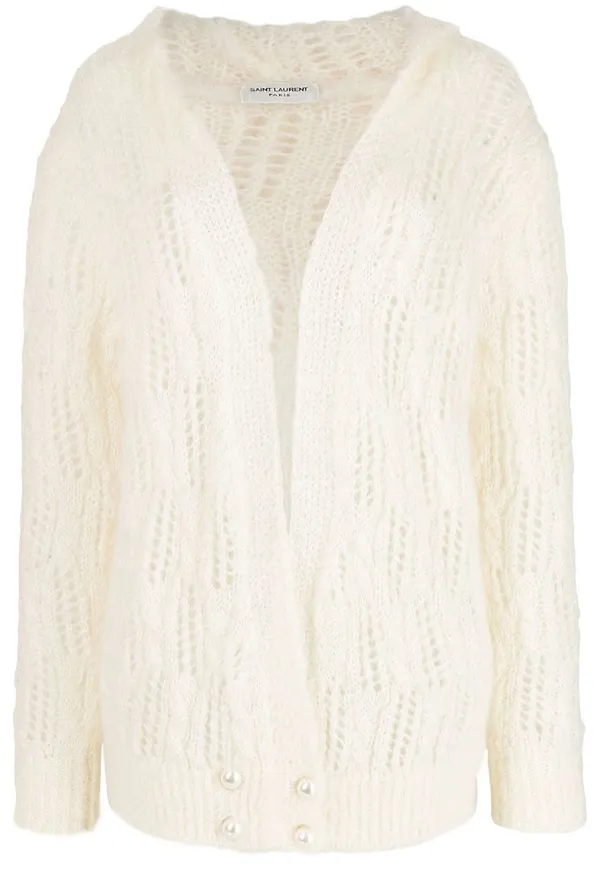 Saint Laurent kofta med huva - Neutral