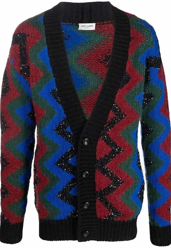 Saint Laurent kofta med paljetter - Svart