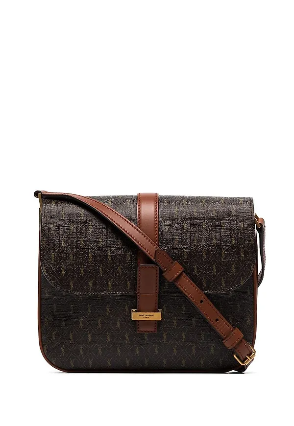 Saint Laurent Le Monogramme axelremsväska - Brun