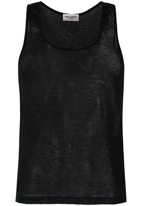 Saint Laurent linne - Svart
