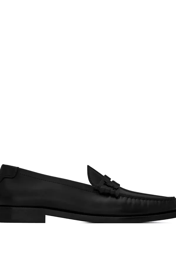 Saint Laurent Loa läderloafers - Svart
