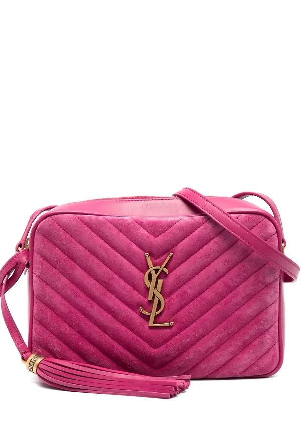 Saint Laurent Lou kameraväska - Rosa