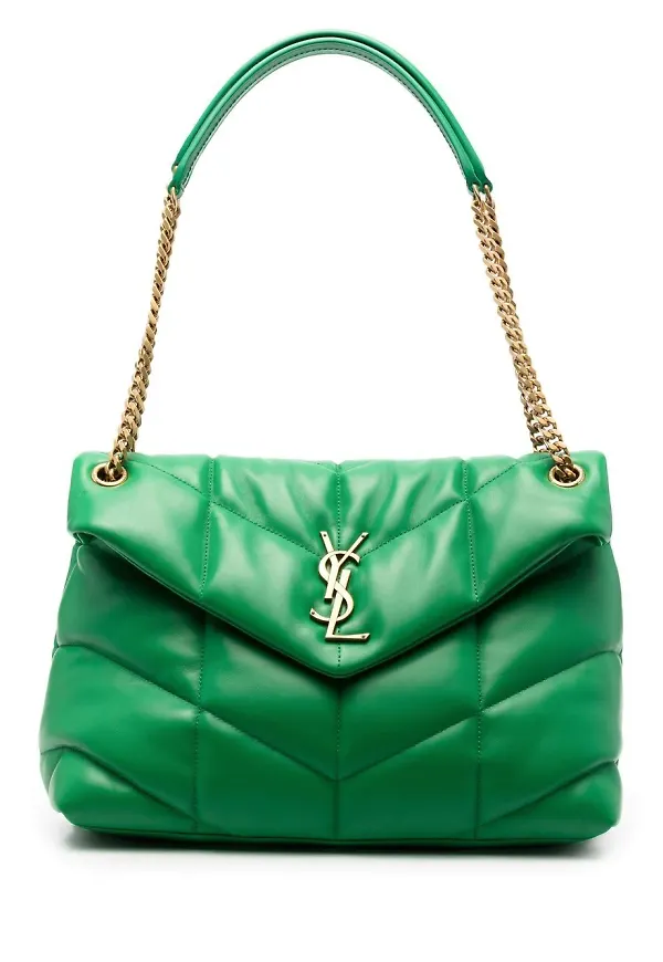Saint Laurent LouLou axelväska - Grön