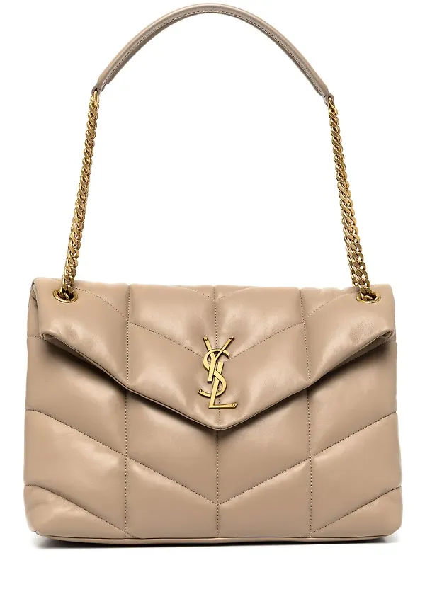 Saint Laurent LouLou axelväska - Neutral