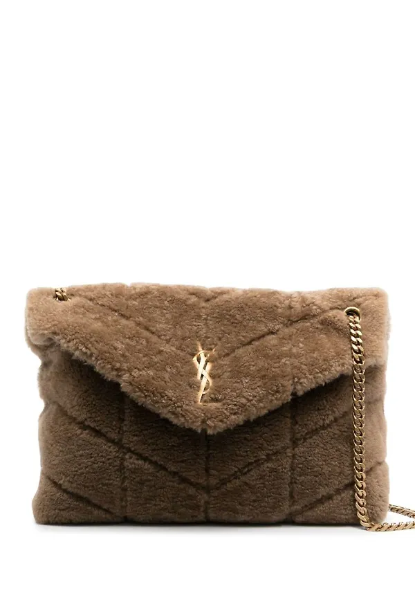 Saint Laurent Loulou axelväska - Neutral