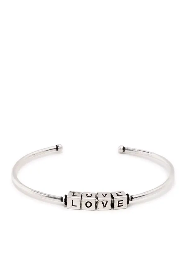 Saint Laurent Love armband - Silverfärgad