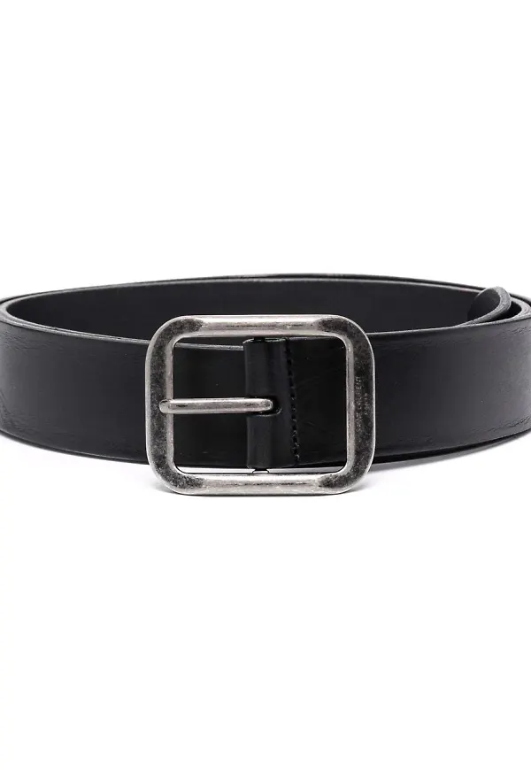 Saint Laurent läderbälte med spänne - Svart