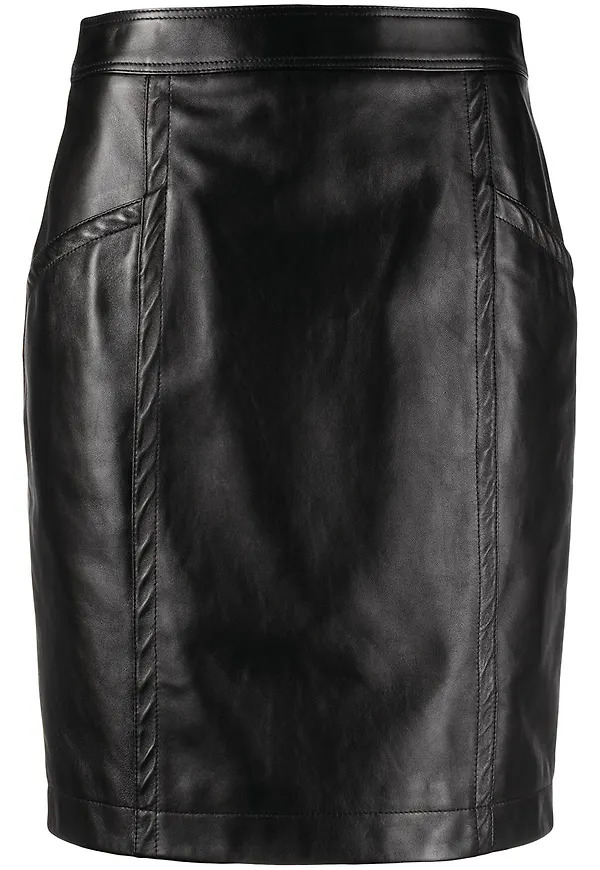 Saint Laurent läderskjorta - Svart