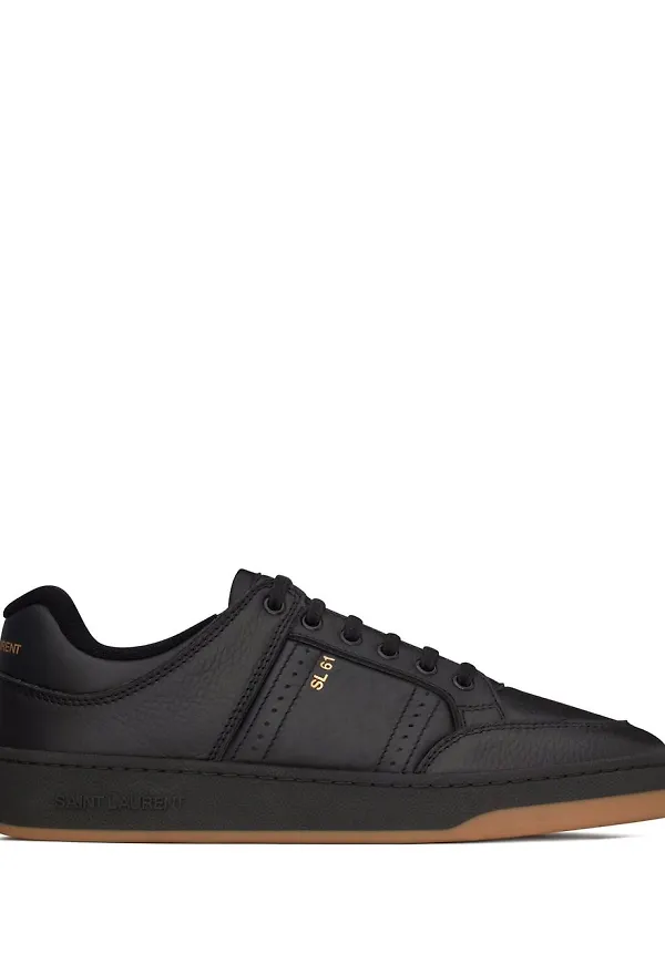 Saint Laurent låga träningsskor - Svart